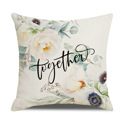 Damen Elegante Kissenhülle mit floralen Motiven Brehn
