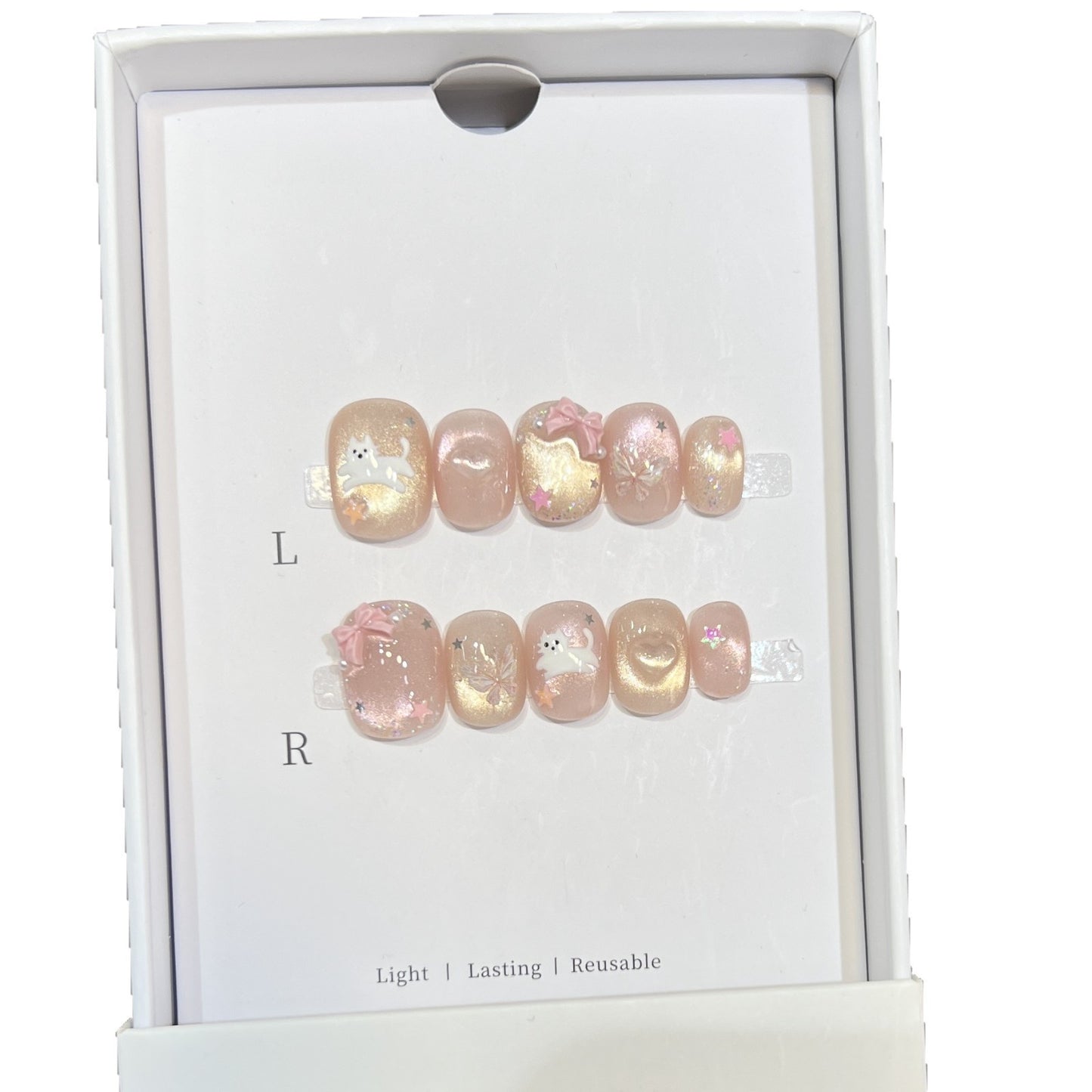 Dekoratives Press-On Nagelkunst Set Brehn