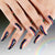Künstlerisches Ombre Press-On Nageldesign Brehn