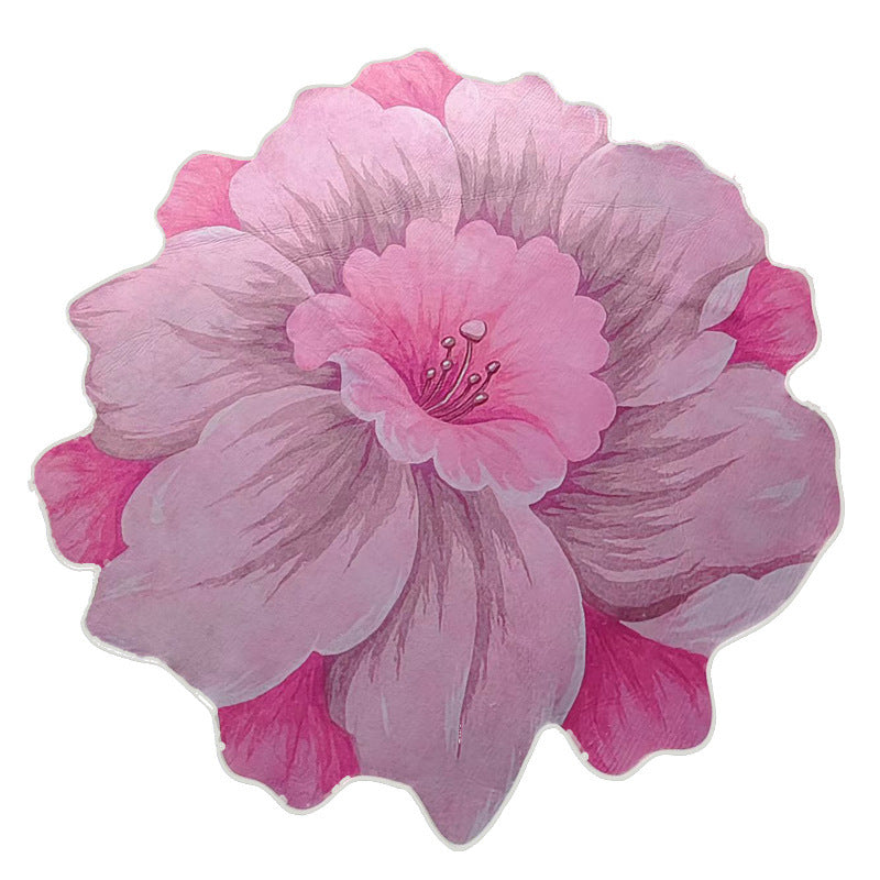 Blumenförmiger Teppich