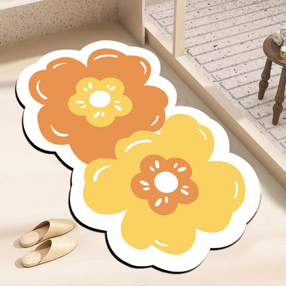Dekorative blumenförmige Fußmatte Brehn