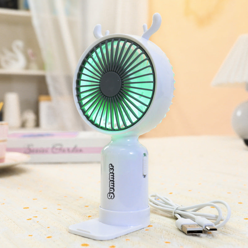 Damen Tragbarer LED-Handventilator im kreativen Tierdesign Brehn