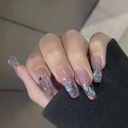 Premium Glitter Gel Press-On Nägel Brehn