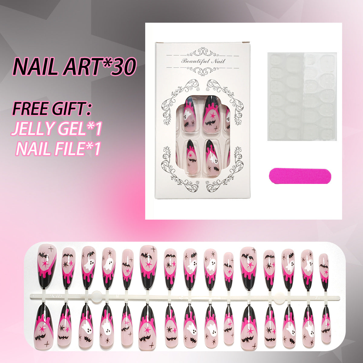 Premium Press-On Nagelkunst Set