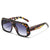 Luxuriöse Übergroße Quadratische Sonnenbrille Brehn