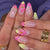 Floral Verziert Stiletto Nagelkunst Tipps Brehn