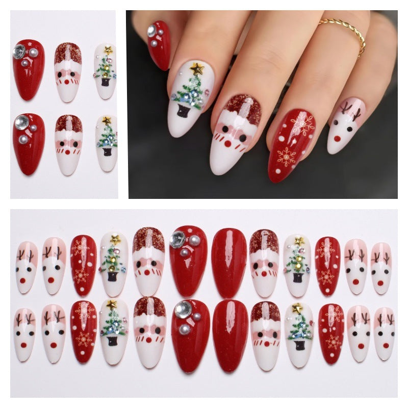 Kreative Kunstnägel mit Weihnachtsmotiv Brehn