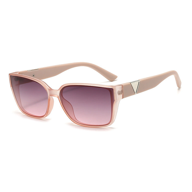 Damen Oversized quadratische Sonnenbrille mit eleganten Akzenten Brehn