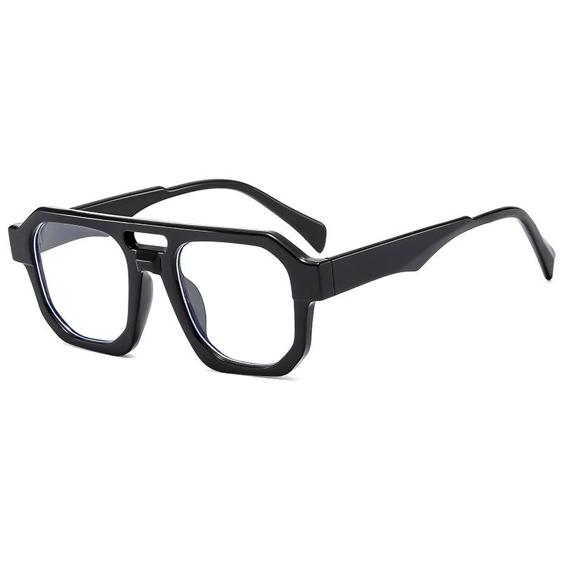 Damen exklusive polygonale Sonnenbrille mit luxuriösem Schildpatt-Muster Brehn