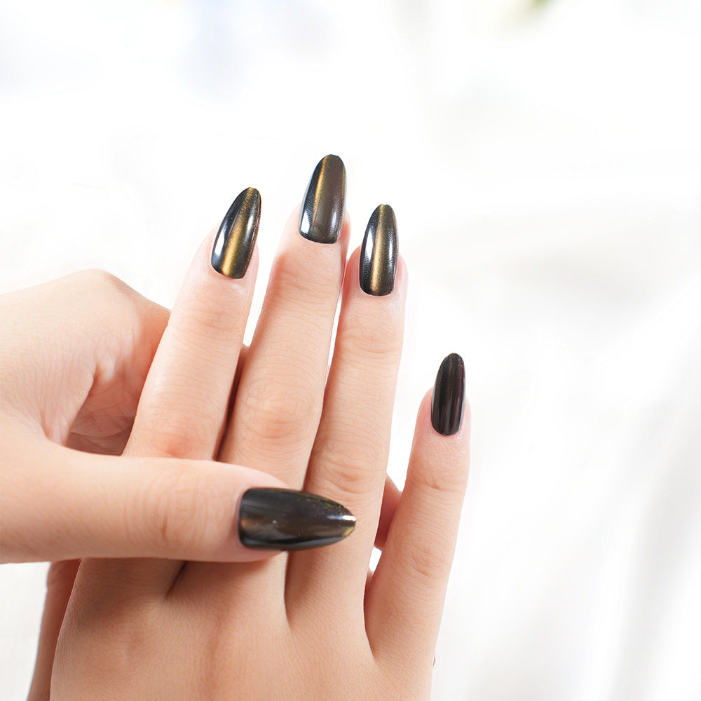 Glänzendes Metallic Press-On Nail Set Brehn
