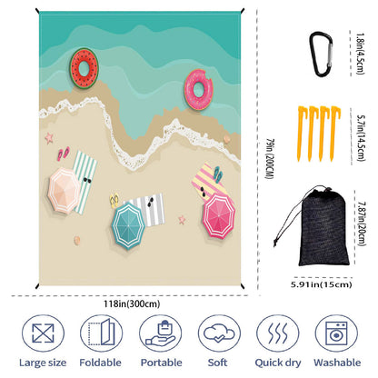 Große tragbare Strandmatte Brehn