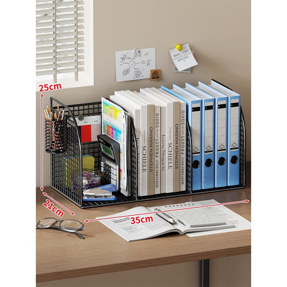 Mesh Desktop Multi-Compartment Datei- und Schreibwarenorganisator mit Stiftbecher