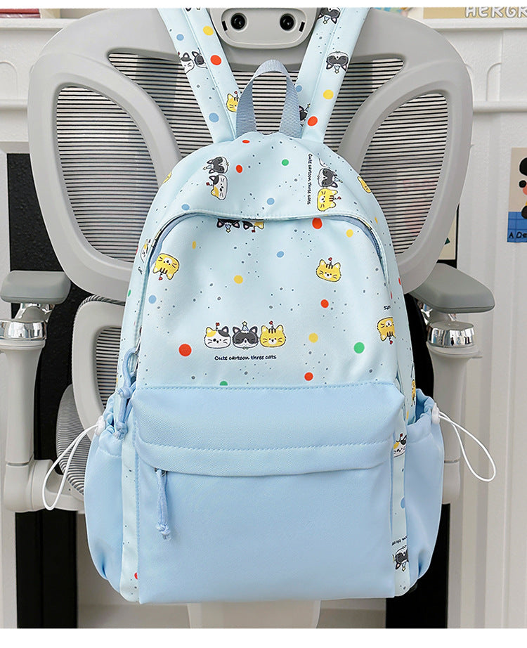 Rucksack mit Niedlichem Cartoon-Motiv und Praktischen Fächern Brehn