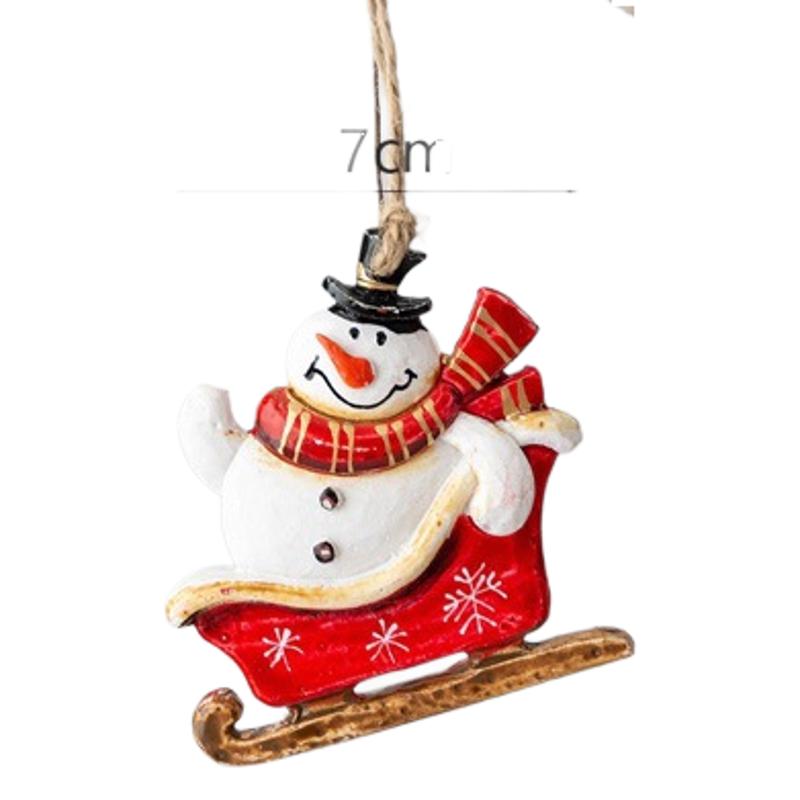 Dekorative Weihnachtsmann Schlittendeko Brehn