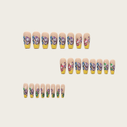 Kunstnagelset mit filigranem Schmetterlingsdesign Brehn