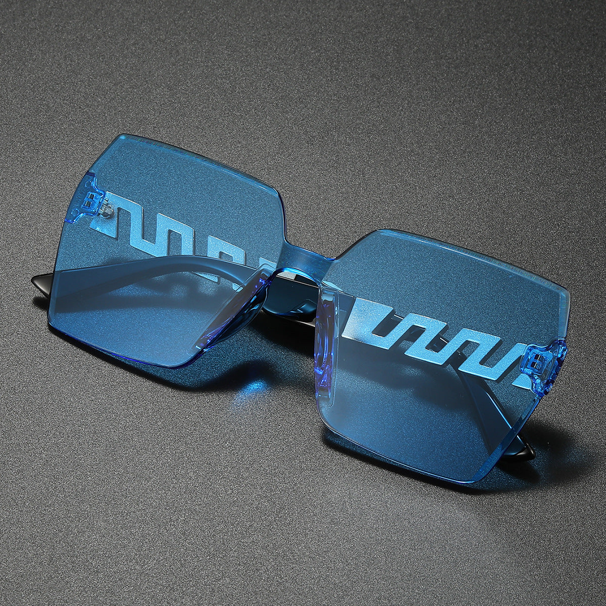 Stylische geometrische Schild Sonnenbrille Brehn