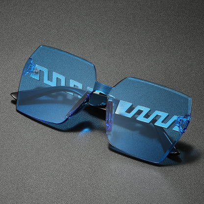 Stylische geometrische Schild Sonnenbrille Brehn