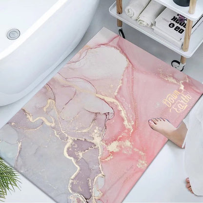 Luxuriöse Marmor Design Badematte Brehn