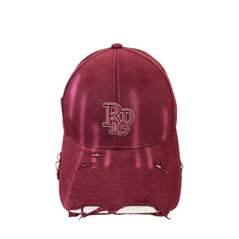 Damen Distressed Classic Baumwoll-Baseballmütze Brehn