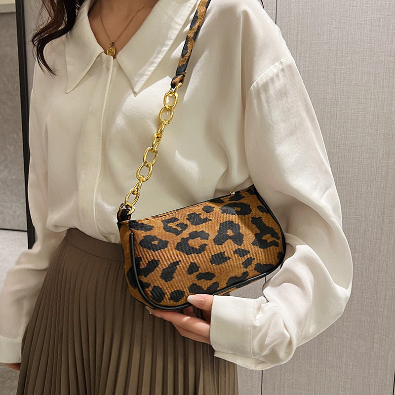 Leoparden-Print Umhängetasche
