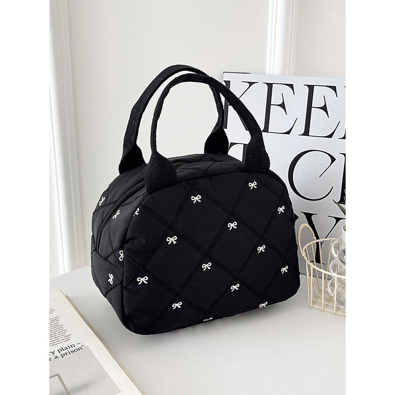 WoQuilted Bogen Detail Handtasche Brehn