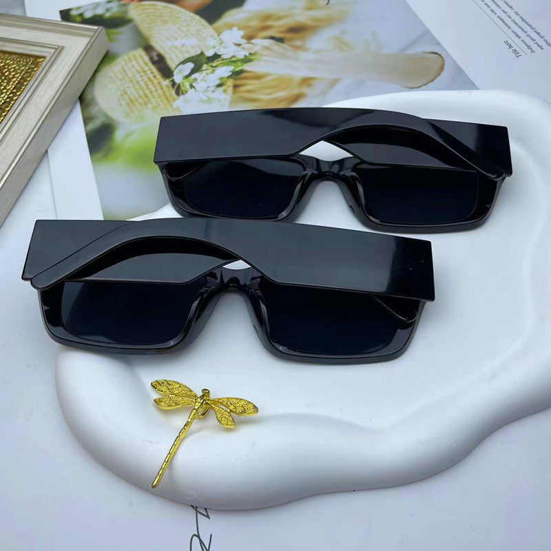 Stylische Übergroße Schild Sonnenbrille Brehn