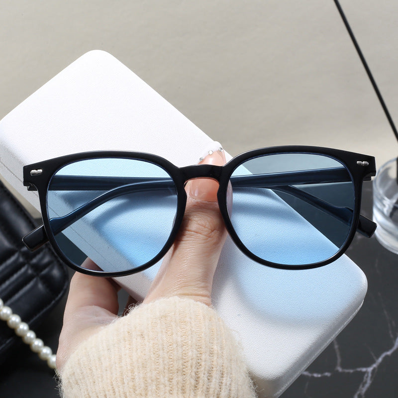 Damen modische Sonnenbrille mit transparentem Rahmen und elegantem Design Brehn