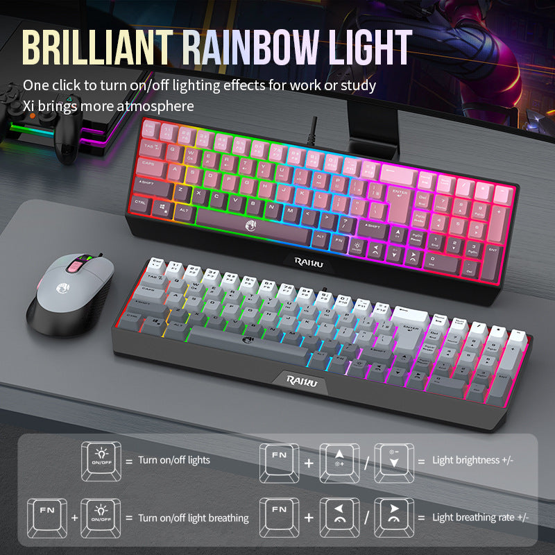 Ergonomische RGB Gaming-Tastatur Brehn