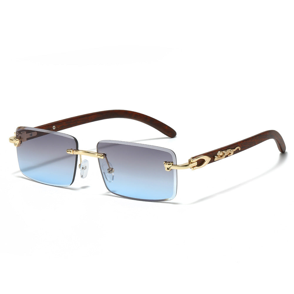 Modische Retro Rechteck-Sonnenbrille Brehn