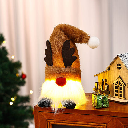 Beleuchtete Weihnachtsmann Figur Brehn