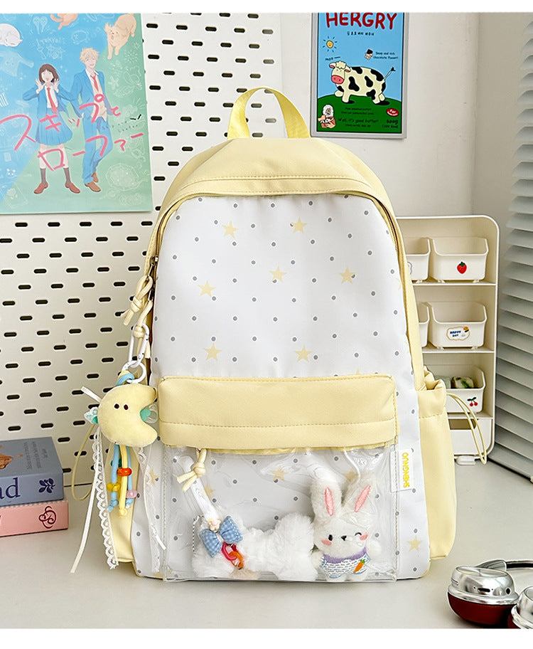Kinderrucksack mit transparentem Sternmotiv