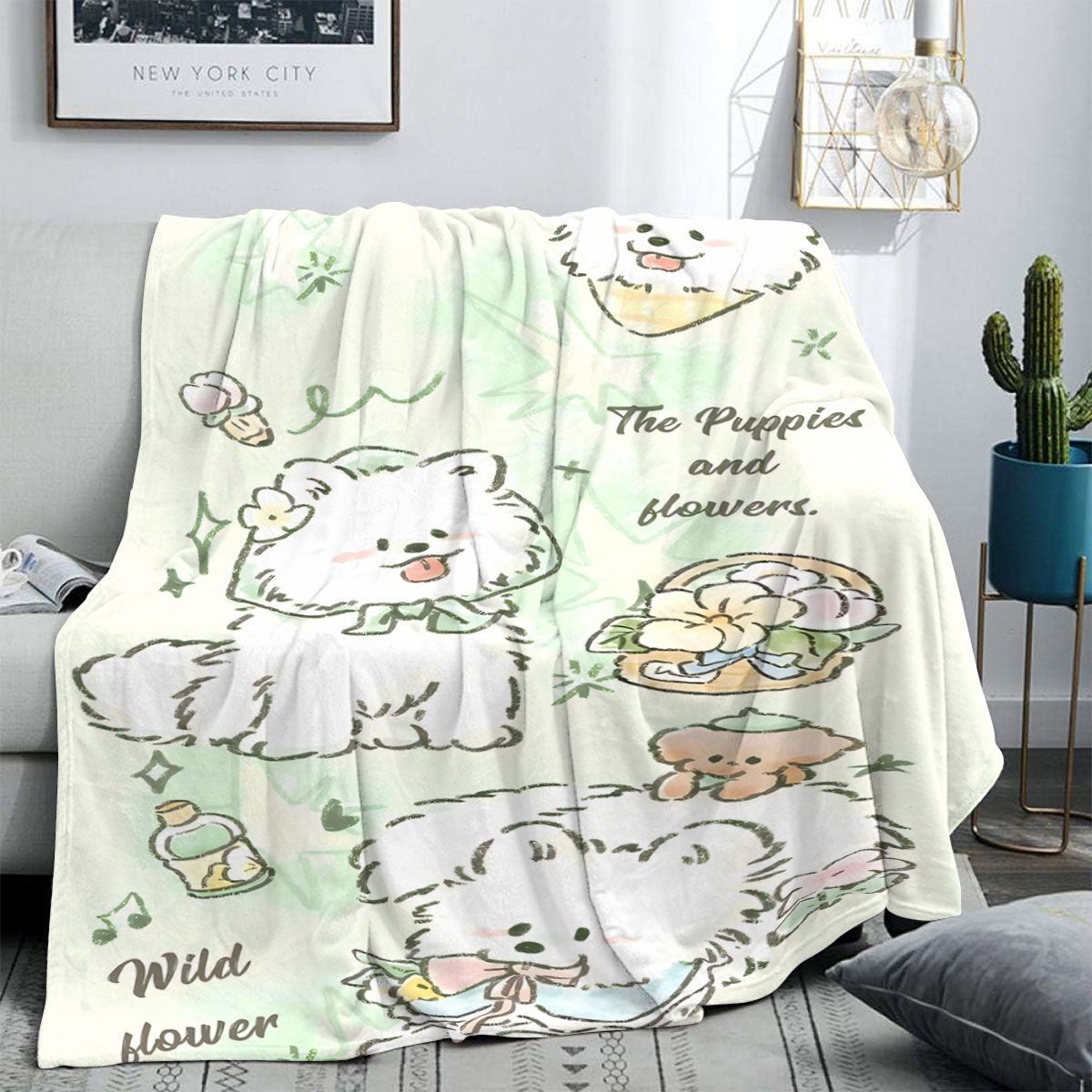 Niedliche tierische Fleece-Decke