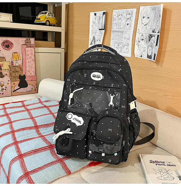 Mehrfachfach Transpatarent Schulrucksack