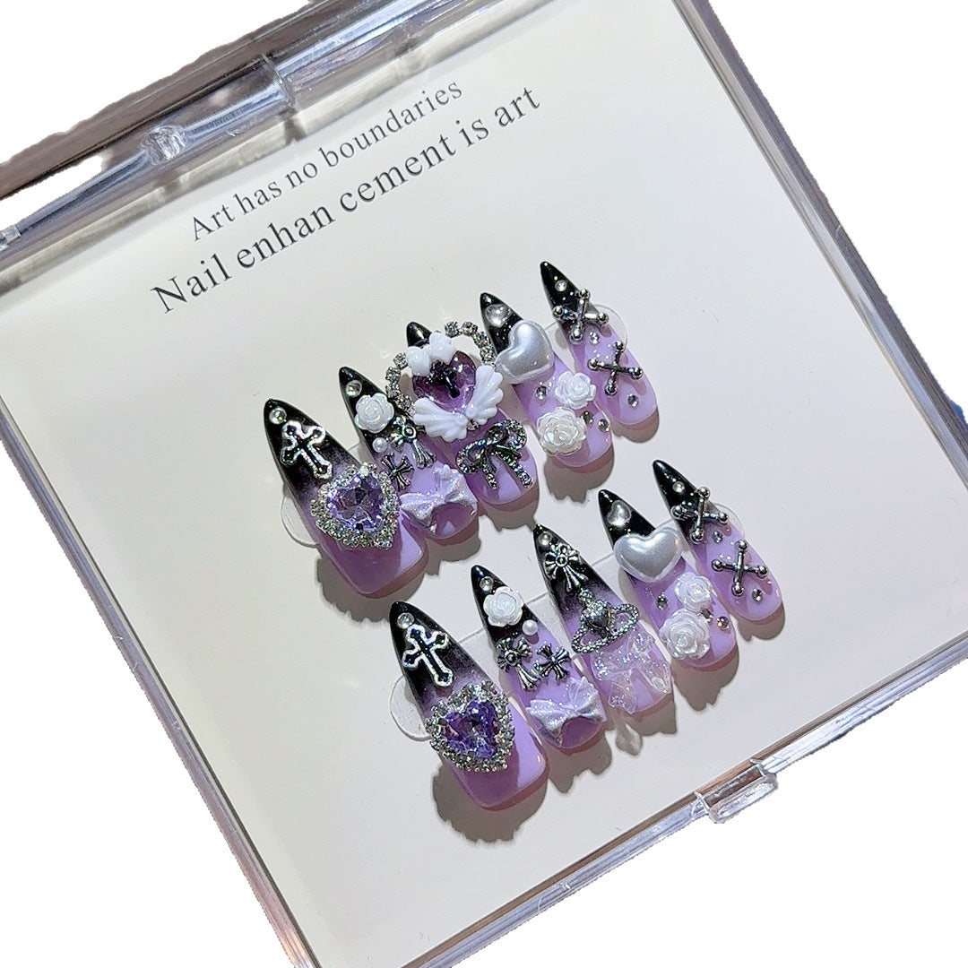 Ausgefallenes Press-On Nagel Set