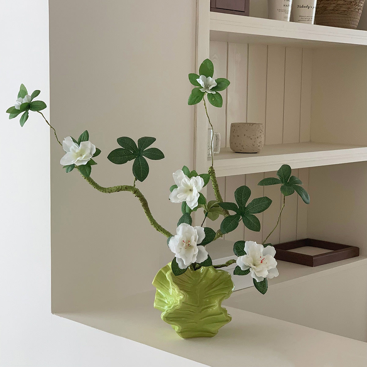 Künstliche Azaleenblumenarrangement Vase