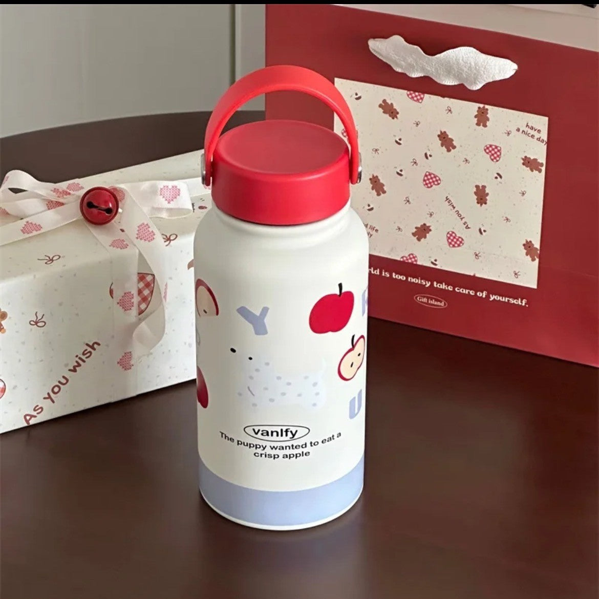 Damen Isoliertrinkflasche mit kreativem Tierdesign und praktischem Klappverschluss Brehn