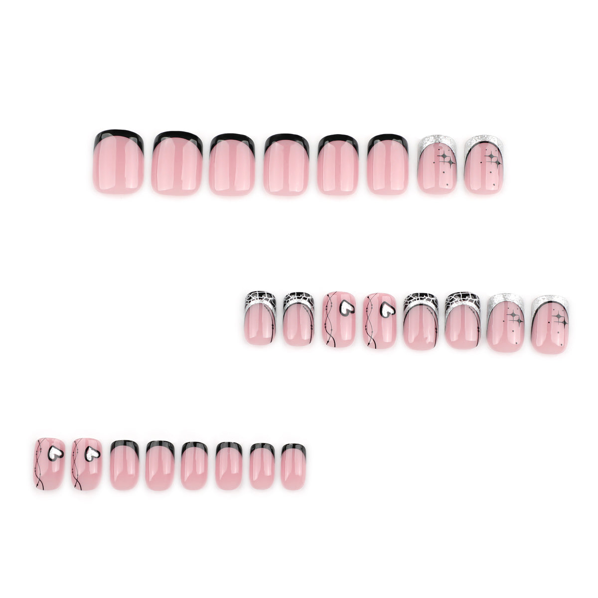 Künstliche Nagelkunst mit glamourösem Design Brehn