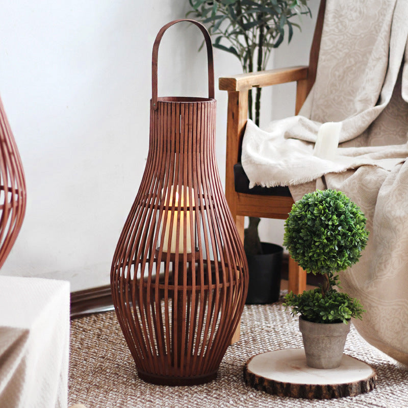 Elegante Rattan-Laterne Brehn