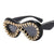 Damen modische Sonnenbrille mit extravaganten Spikes und Kristallverzierung Brehn