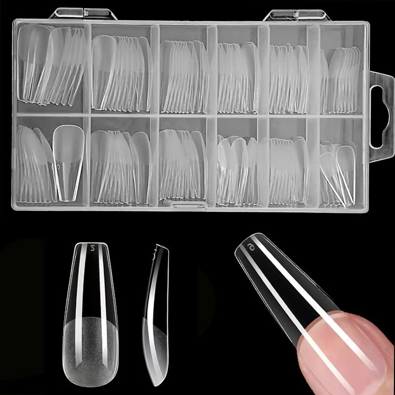 Klarer Weicher Gel-Nagelspitzen-Set Brehn