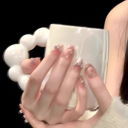 Glossy Square Tip Press-On Nail Set Brehn