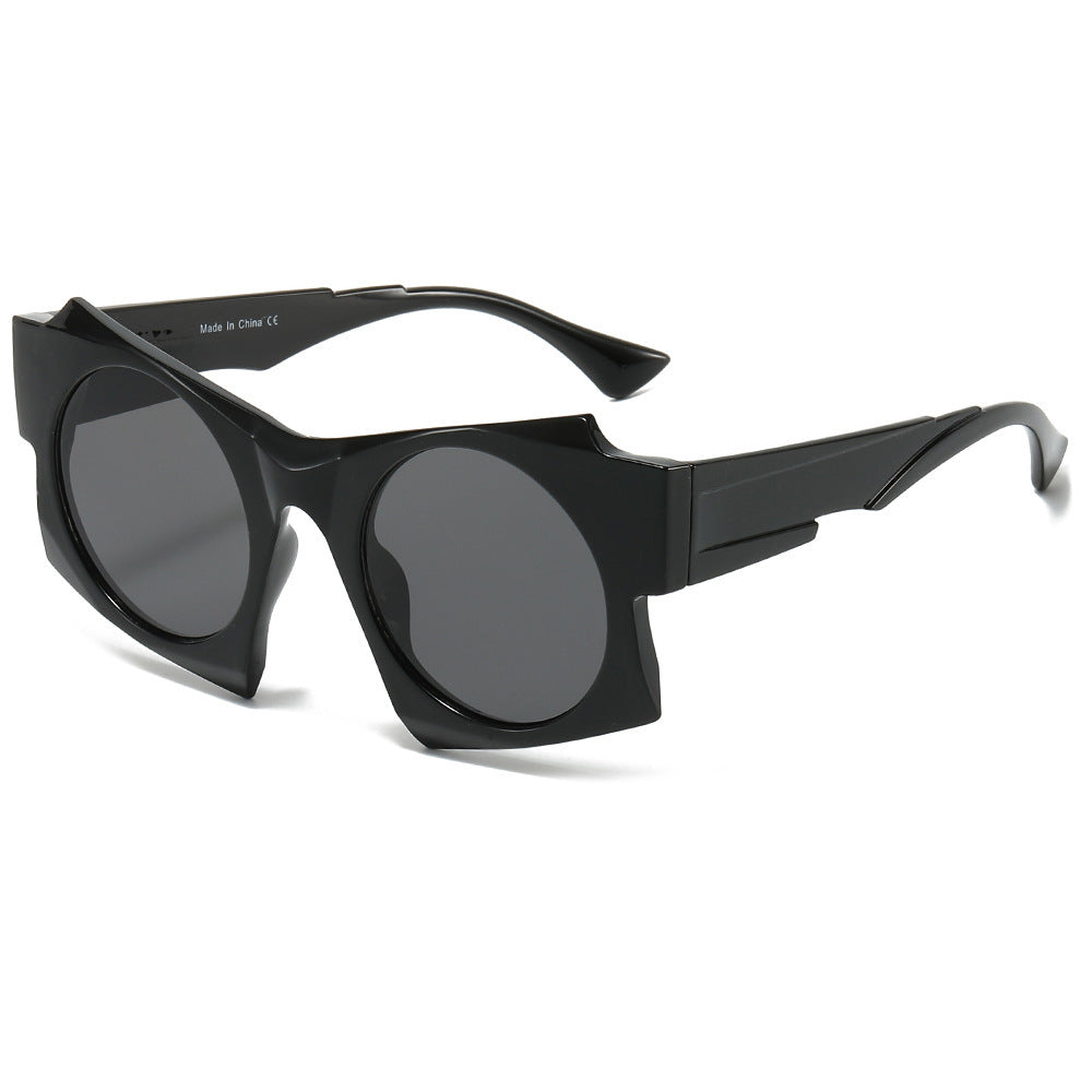 Zeitgenössische Runde Rahmen Sonnenbrille Brehn