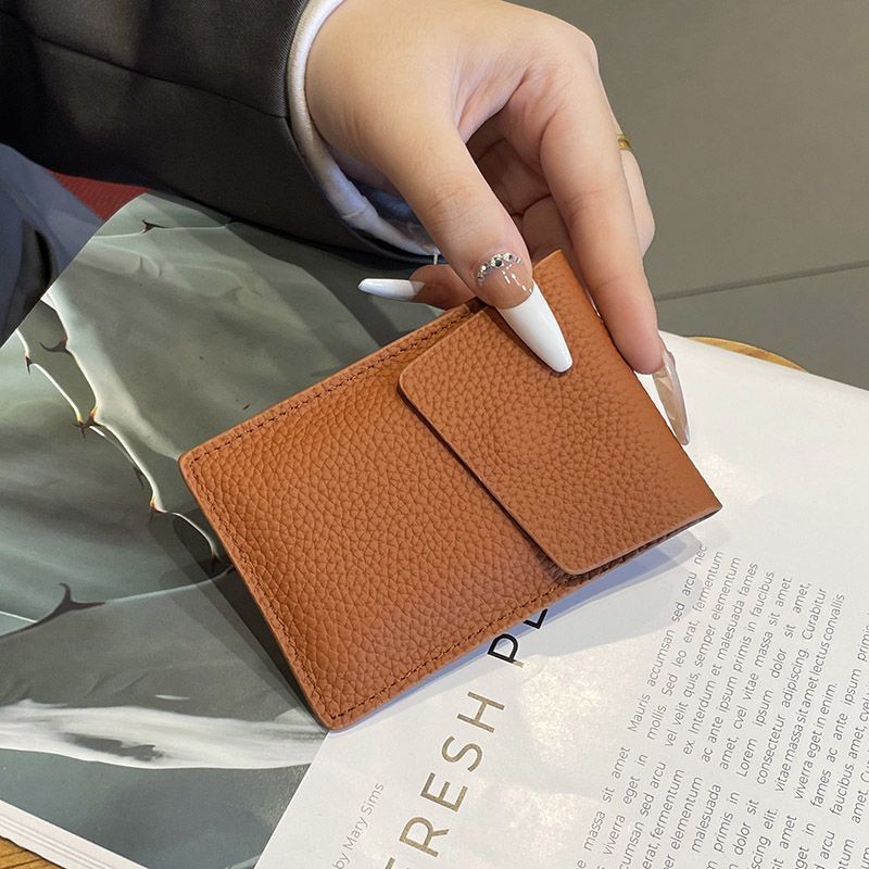 Premium Texturiertes Leder Kartenetui Brehn