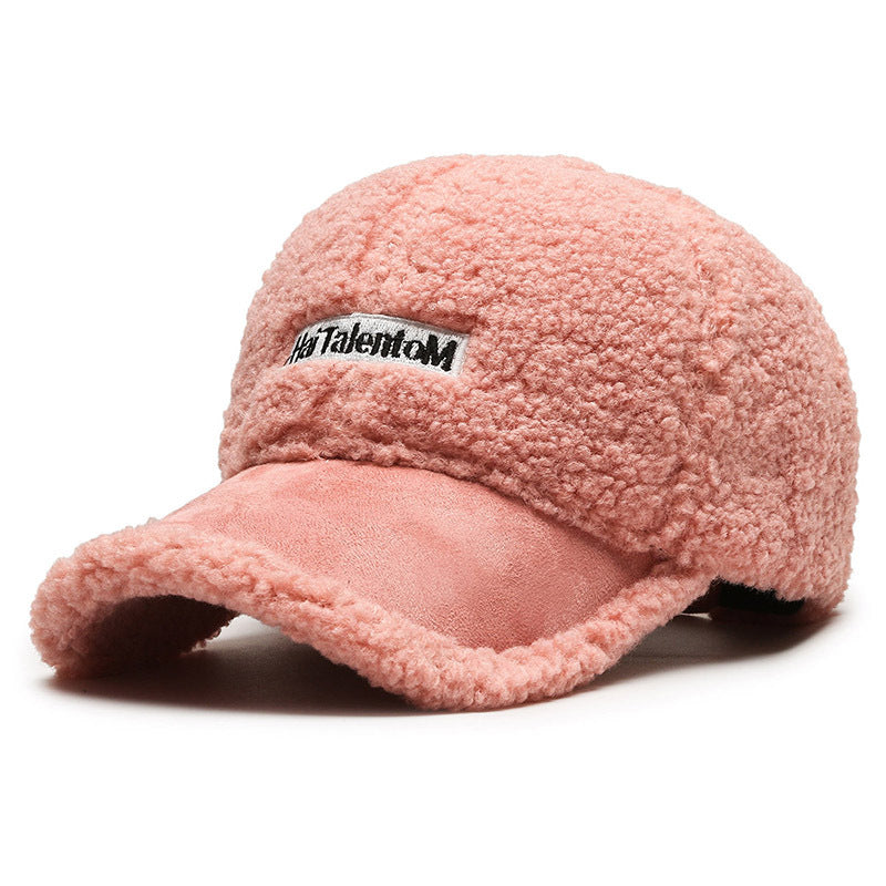 Damen Gemütliche Plüsch Fleece Baseballmütze Brehn