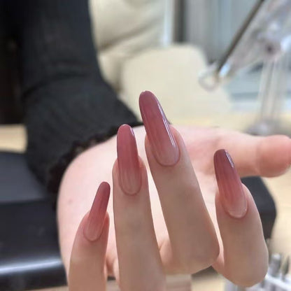 Glamouröse Ombre Acryl Nagelverlängerungen Brehn
