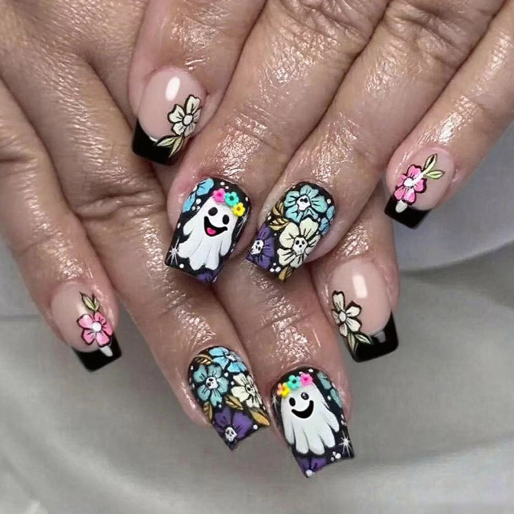 Kreatives Blumen- und Geister-Nail Art Set Brehn