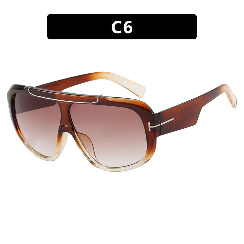 Damen Oversized-Sonnenbrille im modernen, transparenten Design Brehn