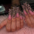 Elegante Leopardenmuster Presse-On-Nagelerweiterungen Brehn