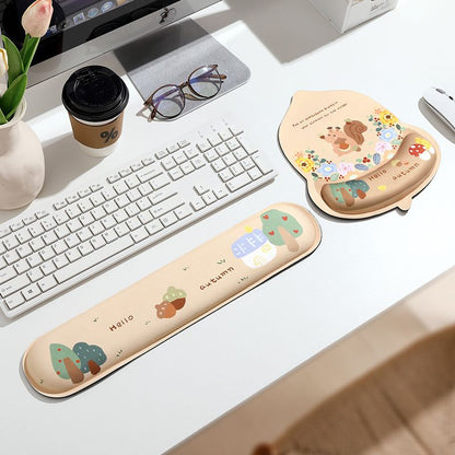 Blumen-Themen Ergonomische Maus Handballenauflage