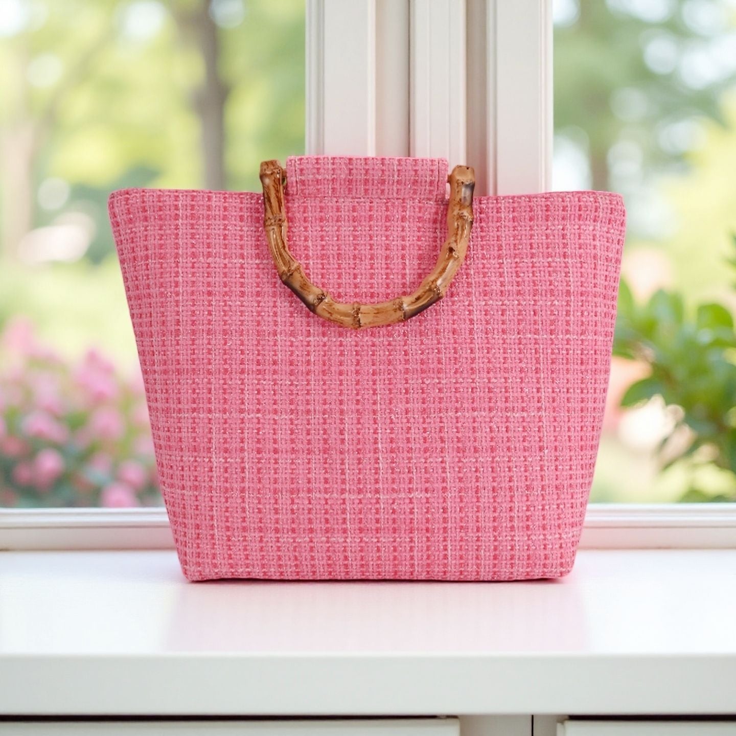 Stilvolle Picknicktasche mit Bambusgriffen Brehn